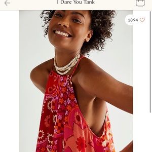 “I Dare You” Free People Tank Top